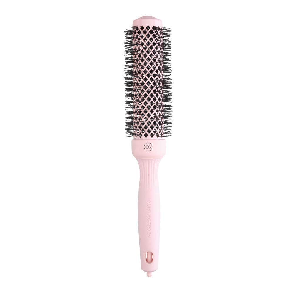 Olivia Garden Expert Blowout Speed, brosse &agrave; poils ondul&eacute;s Rose Pastel 35