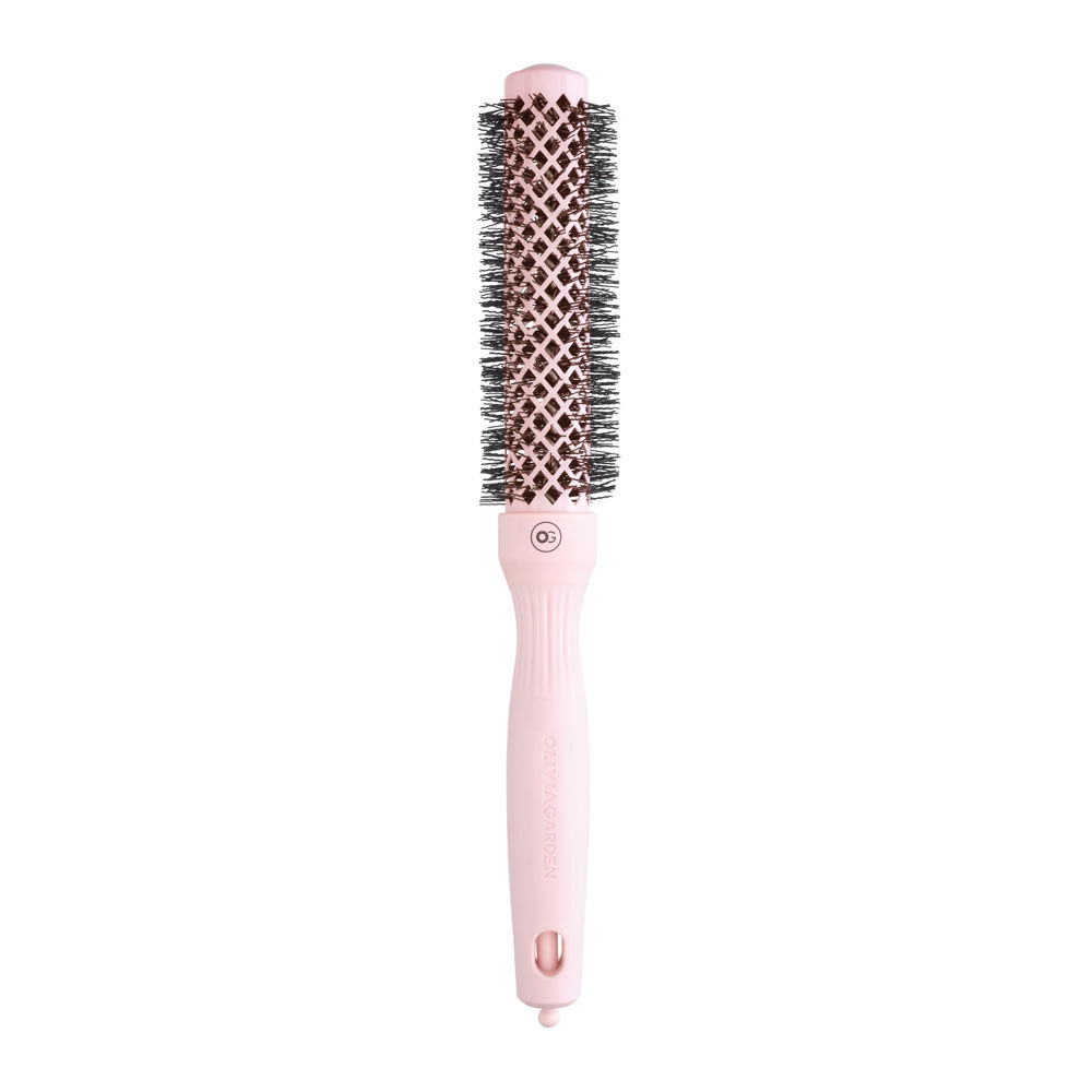 Olivia Garden Expert Blowout Speed, brosse &agrave; poils ondul&eacute;s Rose Pastel 25