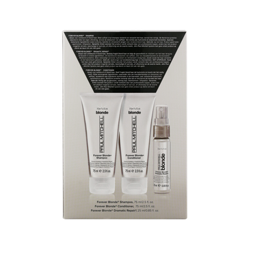 Paul Mitchell Take Home Kit Forever Blonde Shampooing, Après-Shampooing, Spray dramatic Repaire 2x75ml + 25ml