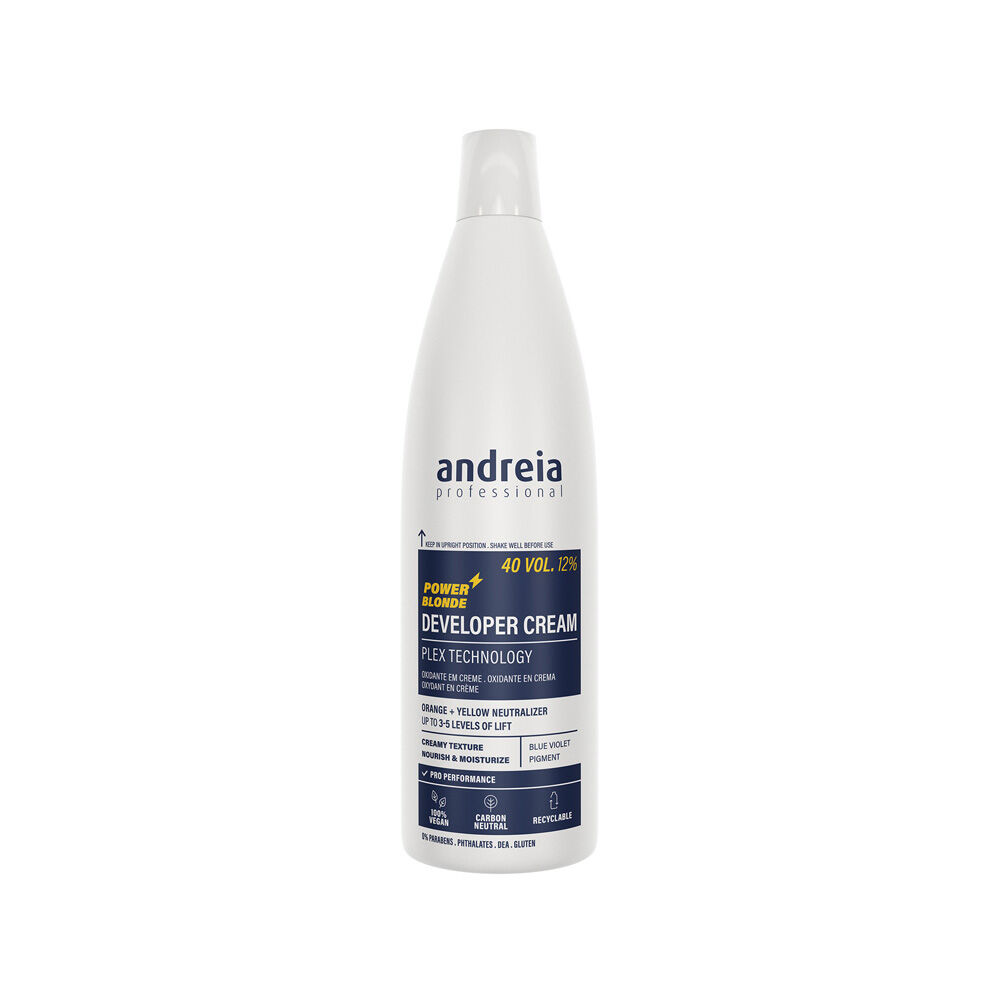 Andreia Professional Developer Cream Power Blonde - Vegan Hydrogen Peroxide 40V 12% 1L