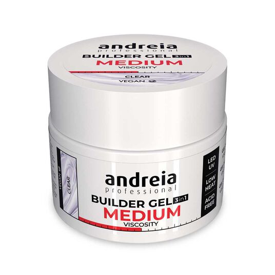 Andreia Professional Builder Gel 3 in 1 - Moyenne Viscosit&eacute; - Transparent 44g
