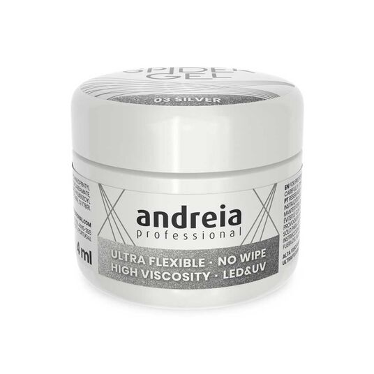 Andreia Professional Spider Gel - 03 Argent 4ml