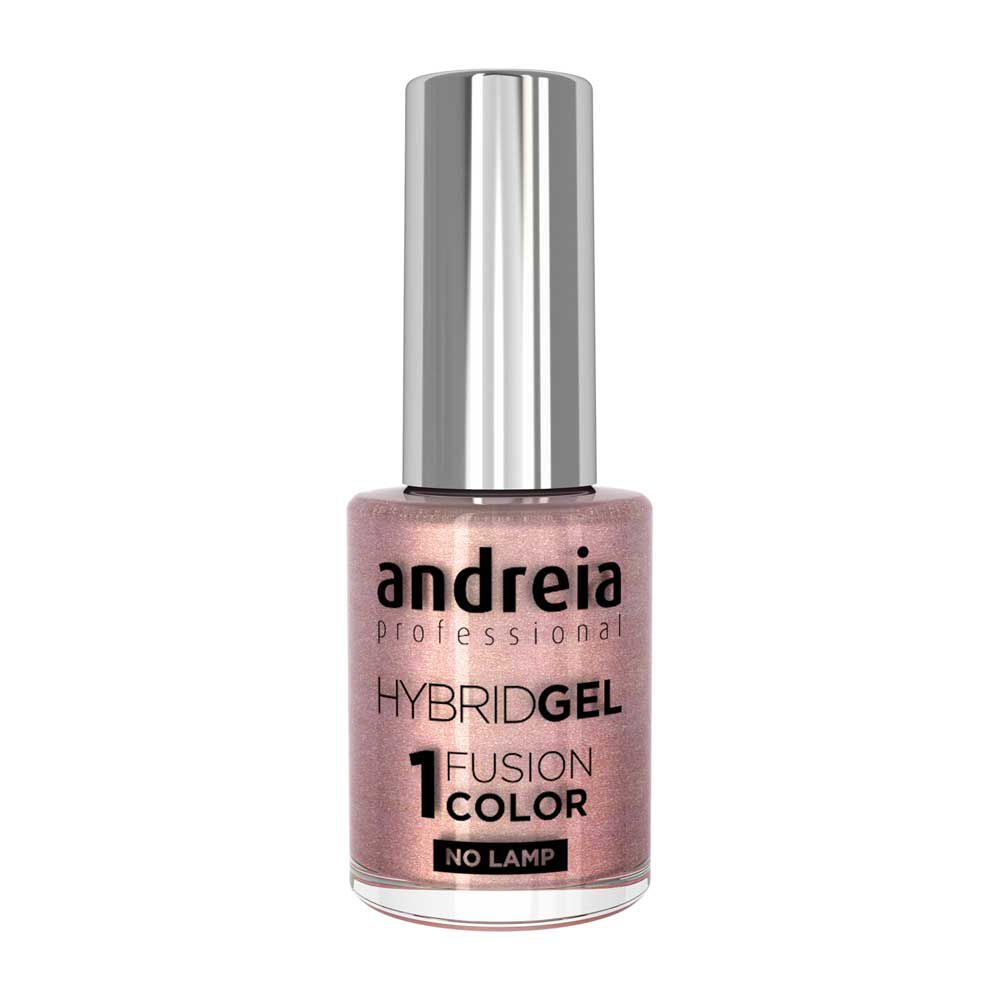 Andreia Professional Hybrid Gel Vernis &agrave; ongles - Fusion Color H86 Glitter Rose &agrave; Reflets Dor&eacute;s 10.5ml