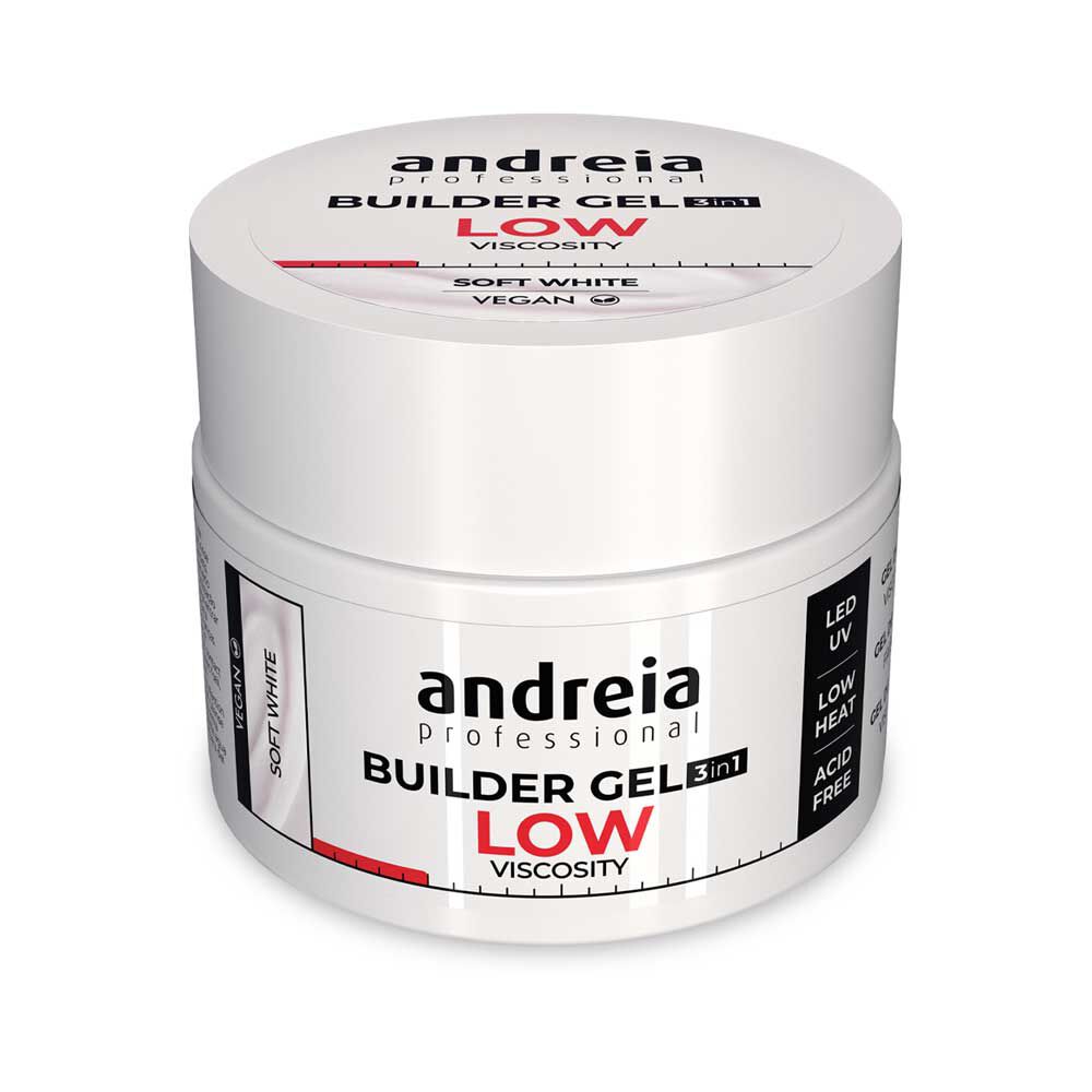 Andreia Professional Builder Gel 3 in 1 - Faible Viscosit&eacute; Blanc doux 44g