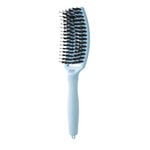 Olivia Garden Fingerbrush Care Iconic brosse &agrave; cheveux sanglier & nylon &ndash; Bleu pastel
