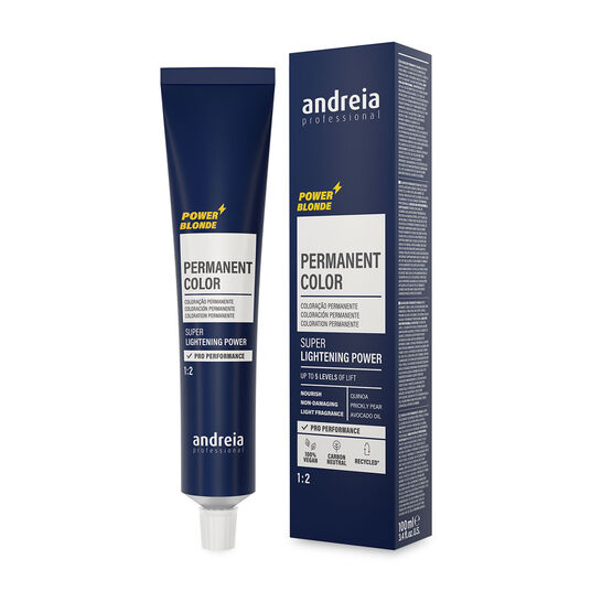 Andreia Professional Power Blonde Coloration Permanente Super &Eacute;claircissant Naturel Froid 11.02 100ml