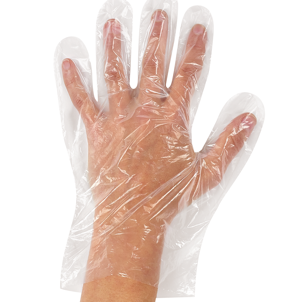 Gants de protection transparent en plastique jetables PE - Chine PE Gant  Gant jetable et Gant de cuisine prix