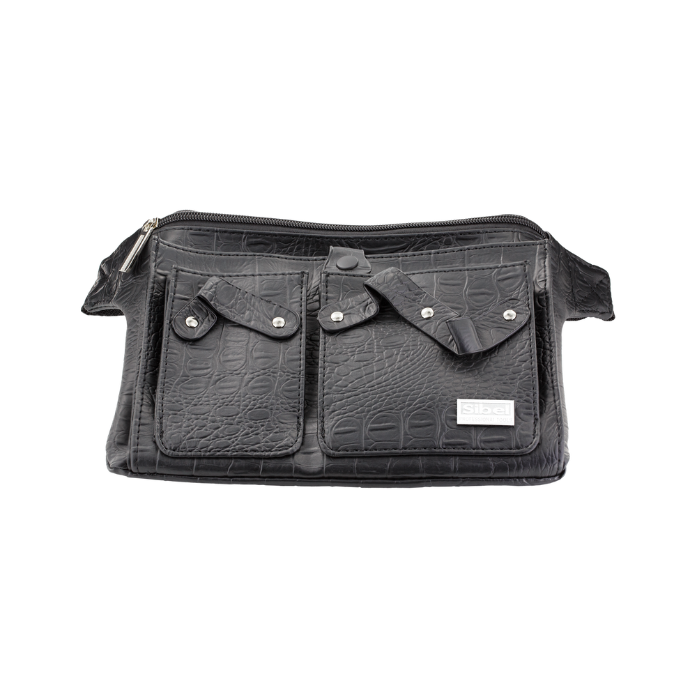 Sibel Trousse Belt 3 Croco Noir