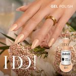 Andreia Professional Gel Polish Vernis gel - I Do! - ID3 Nude champagne avec des paillettes dor&eacute;es. 10.5ml