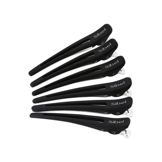 Sibel Pinces S&eacute;pare-M&egrave;ches Carbon-Alu 10cm Noir 6pcs.