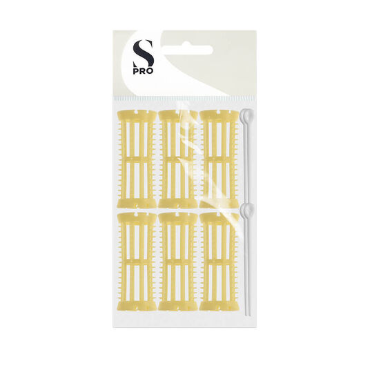 S-PRO Bigoudis en Plastique Mise en Plis &Oslash;23mm x6