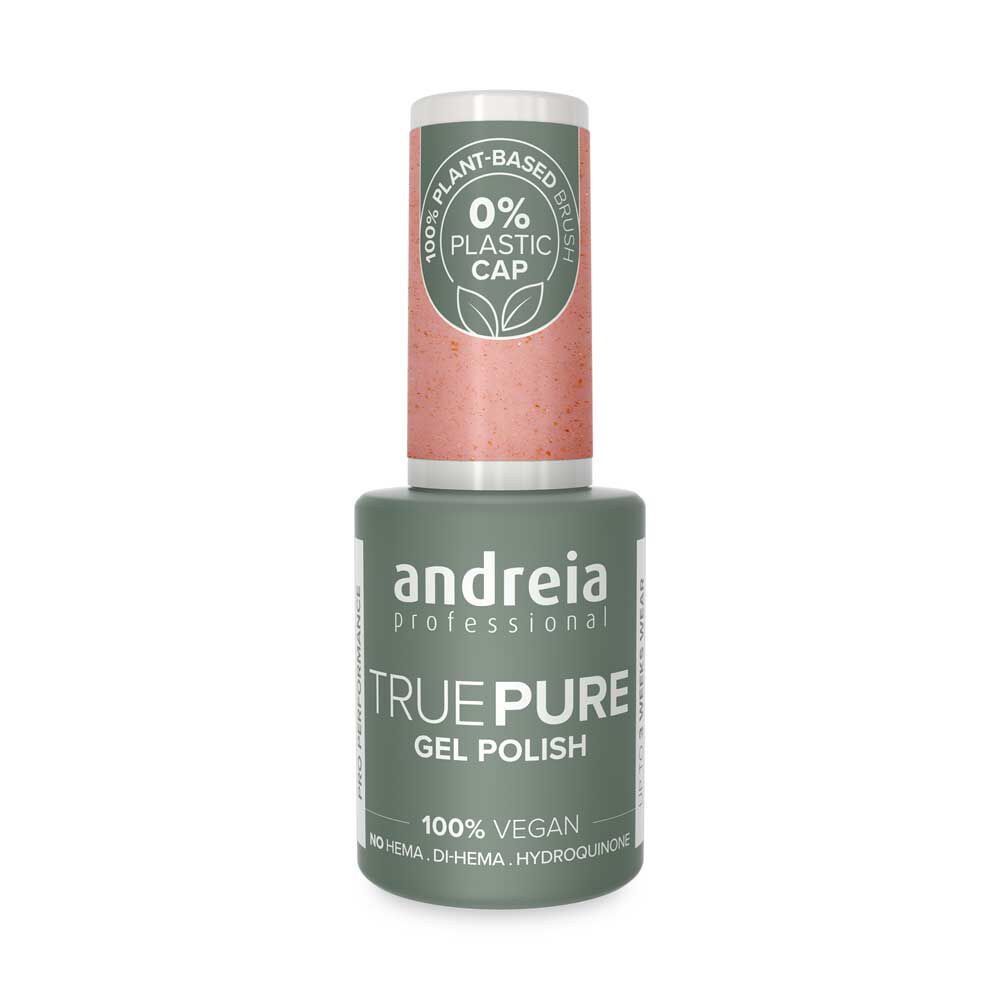 Andreia Professional True Pure Vernis gel sans Hema - T58 Rose Doux Avec Éclat Cuivré 10.5ml