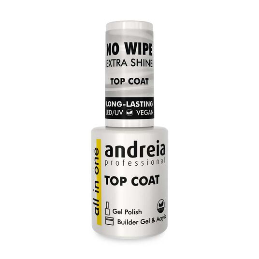 Andreia Professional All In One Vernis gel - Top coat sans r&eacute;sidus 10.5ml