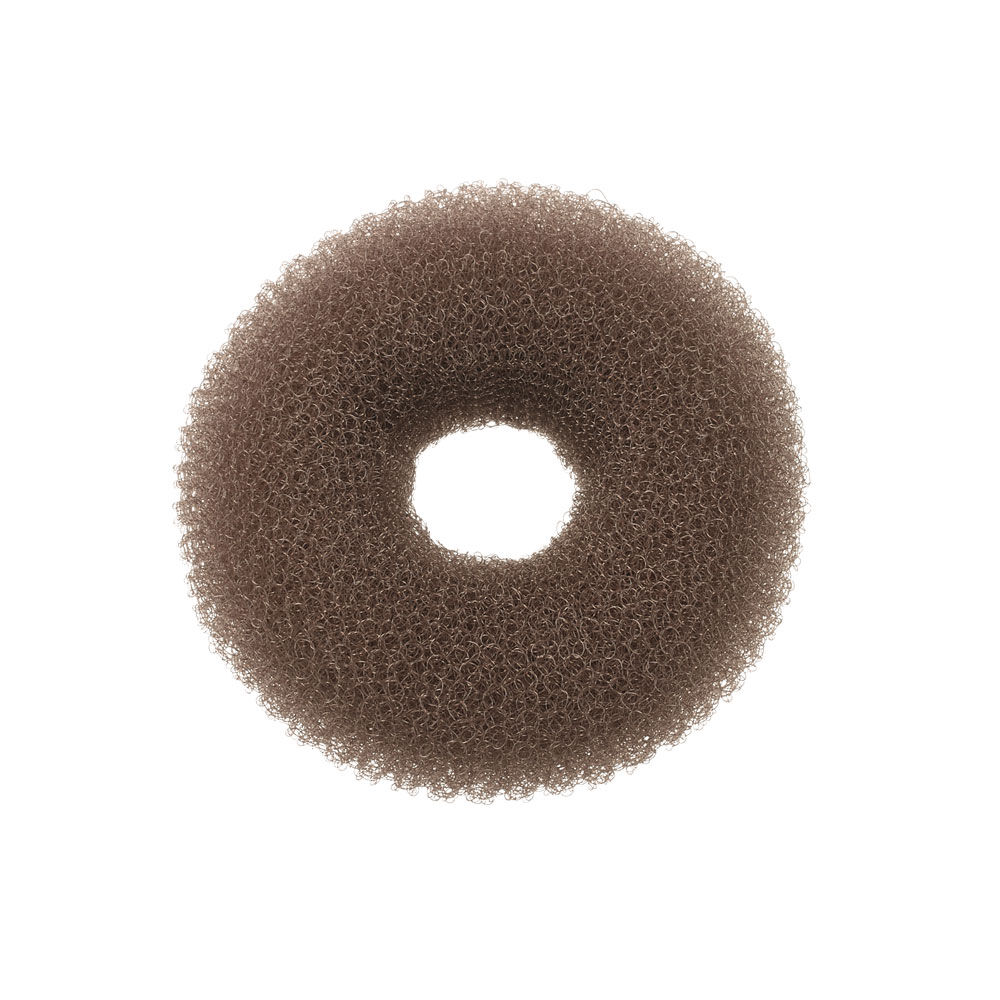 Sibel Anneau &agrave; chignon en nylon brun 9cm