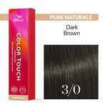 Wella Professionals Color Touch Coloration demi-permanente 3/0 Ch&acirc;tain Fonc&eacute; Naturel 60ml