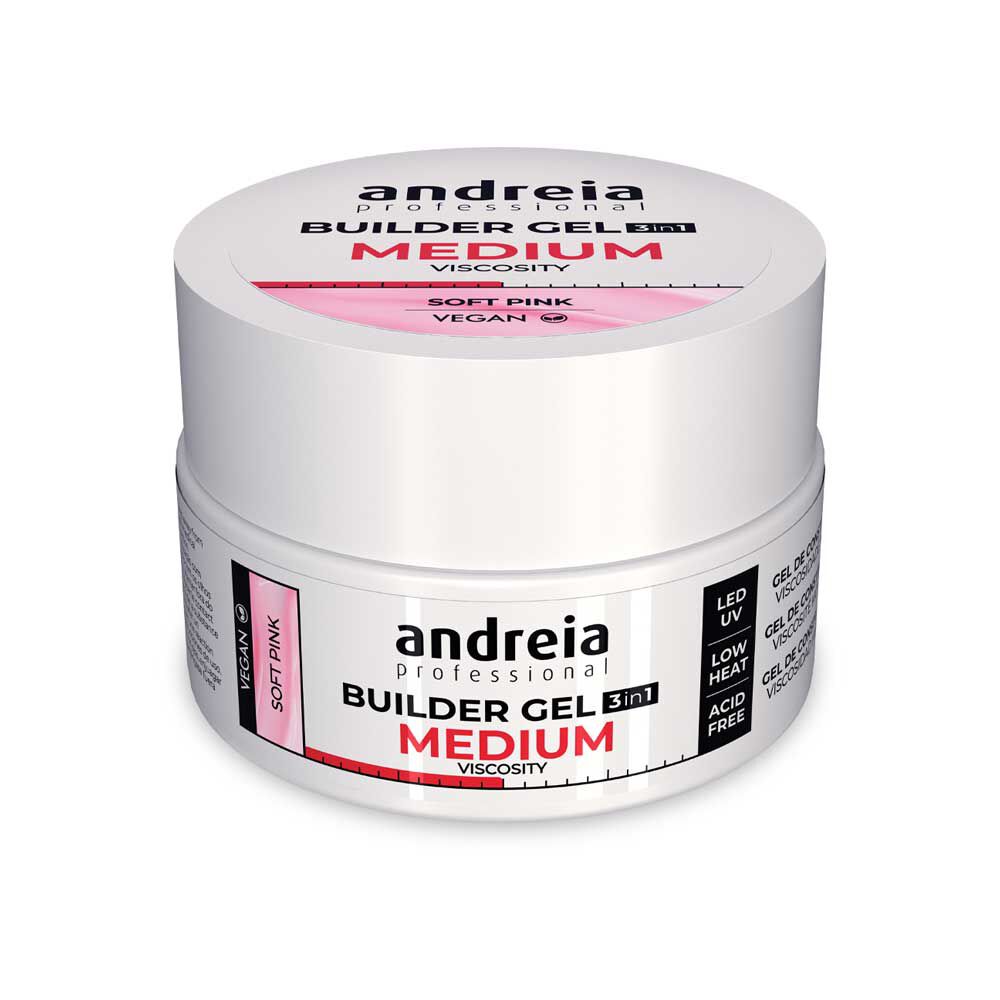 Andreia Professional Builder Gel 3 in 1 - Moyenne Viscosit&eacute; - Rose doux 22g