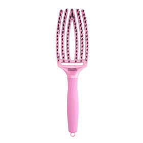 Olivia Garden Brosse Fingerbrush Care Iconique Sanglier & Nylon Lumière Arctique Rose Céleste