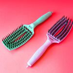 Olivia Garden Fingerbrush Iconique Sanglier et Nylon Lavande