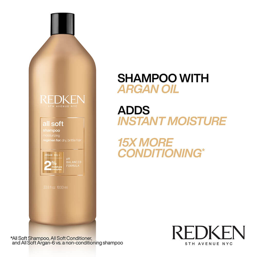 Redken All Soft Shampooing 1l Produits professionnels ProDuo
