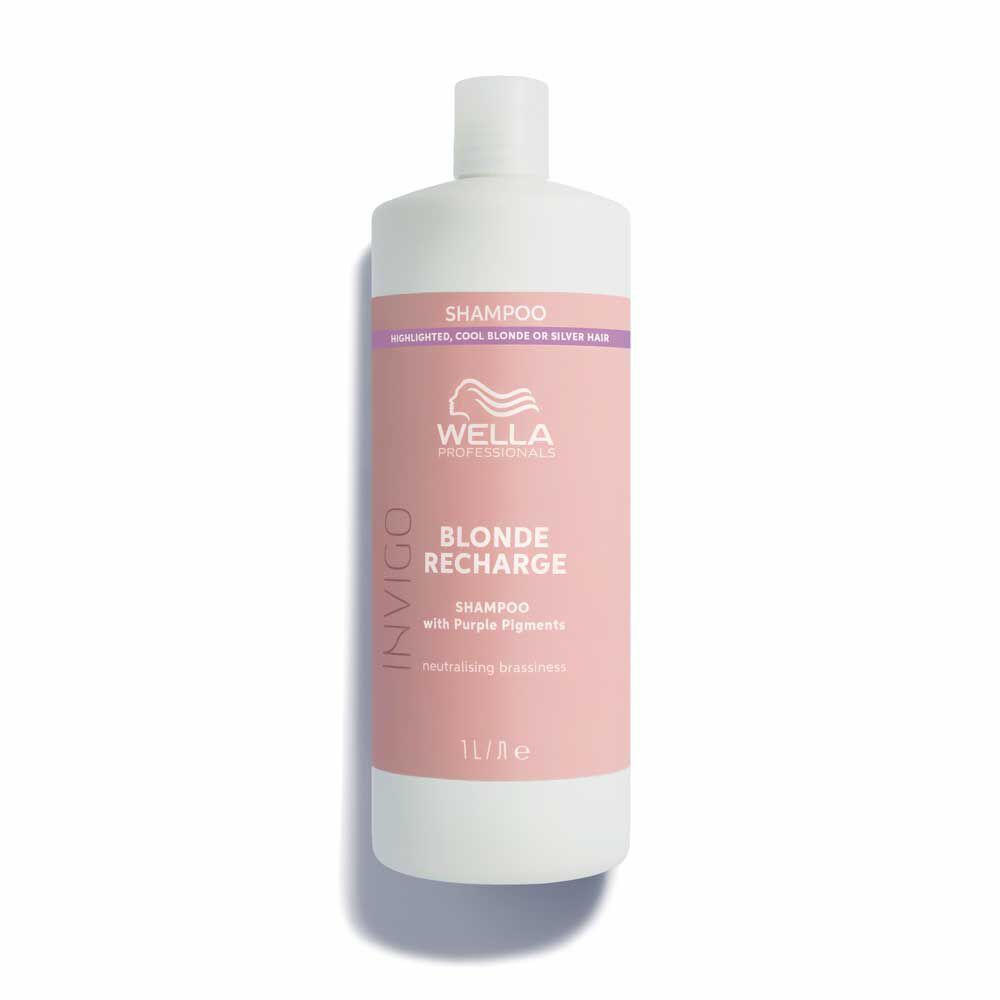 Wella Professionals Invigo Blonde Recharge Shampoing raviveur de couleur Cool Blonde 1L
