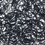 Sibel Micro-Braid &eacute;lastiques pour cheveux 20mm, noir