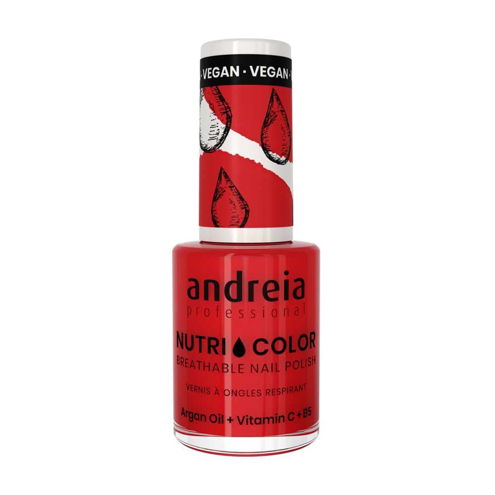 Andreia Professional Nutri Color Vernis &agrave; ongles - NC 37 Rouge Orang&eacute; Vif 10.5ml