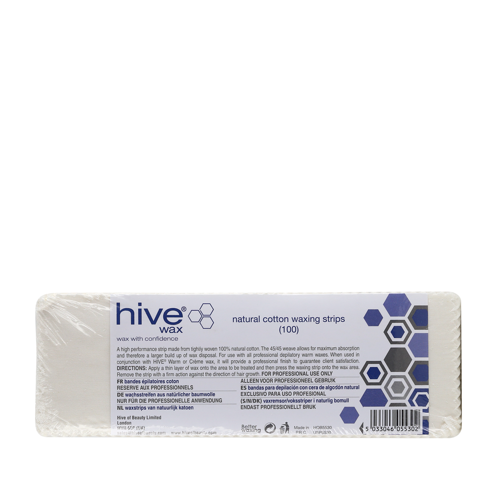 Hive Bandes Épilatoires en Coton 100pcs