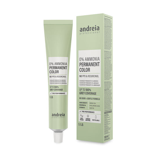 Andreia Professional 0% Ammoniaque Coloration Permanente - 2 Noir Naturel 100ML