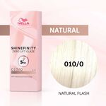 Wella Professionals Shinefinity Zero Lift Glaze Gloss Vernis Coloré Longue Tenue 10/0 Natural Flash 60ml