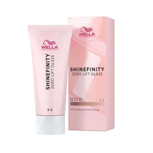 Wella Professionals Shinefinity Zero Lift Glaze Gloss Vernis Color&eacute; Longue Tenue 07/0 Blond Moyen Naturel 60ml