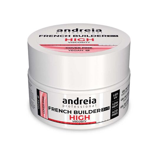 Andreia Professional French Builder 2 in 1 - Haute Viscosit&eacute; Cover Rose 22g