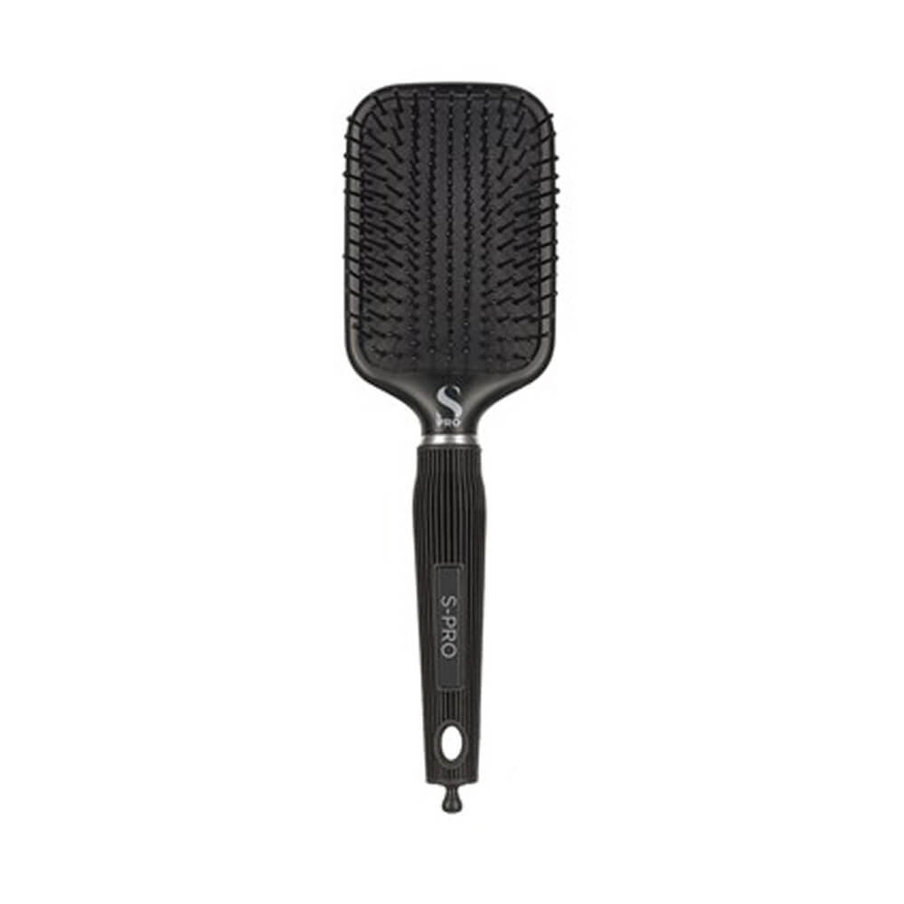 S-PRO Brosse Paddle Plate à picots Noire