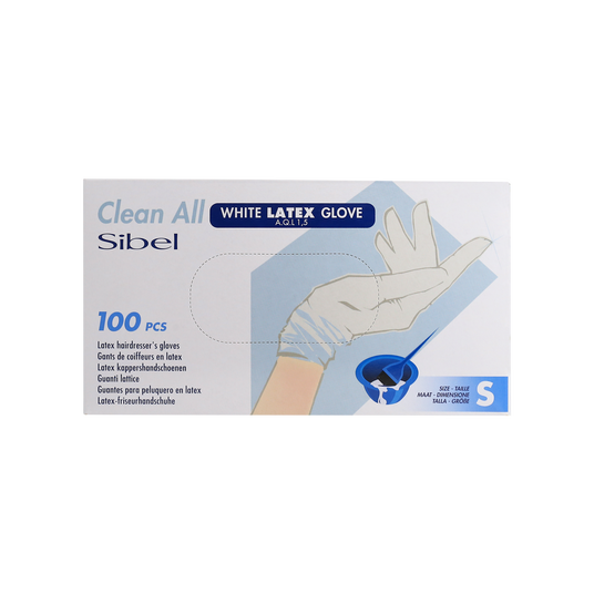 Clean All Gants en Latex Blancs S x100