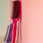 Olivia Garden Fingerbrush Iconique Sanglier et Nylon Rose Vif
