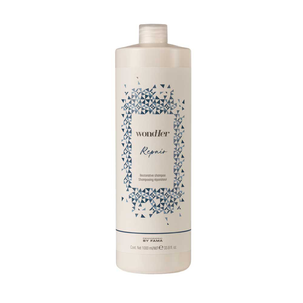 Professional By Fama Wondher Shampooing Réparateur Restoratif 1L Professional By Fama Wondher Shampooing Réparateur Restoratif 1L
