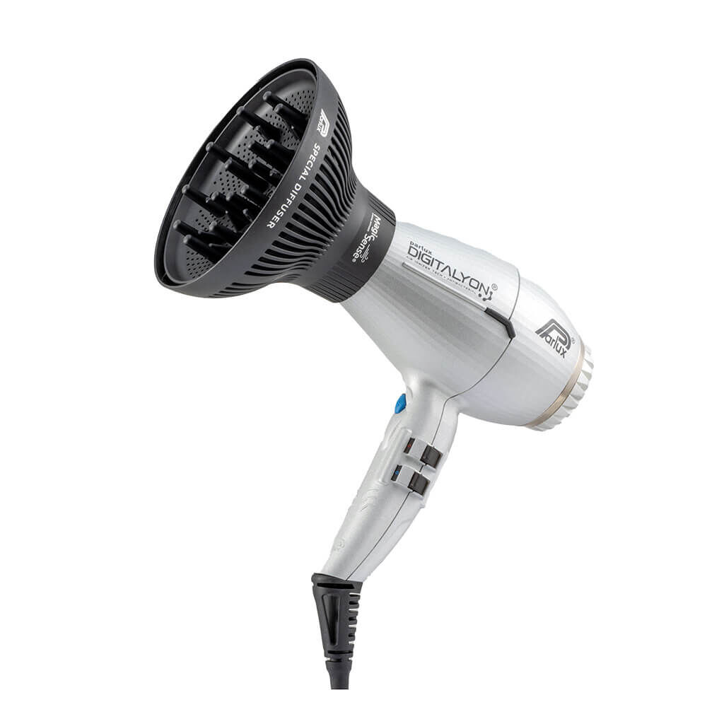 Parlux Digitalyon + Magic Sense - sèche-cheveux argenté avec diffuseur