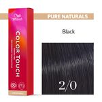 Wella Professionals Color Touch Coloration demi-permanente 2/0 Noir 60ml