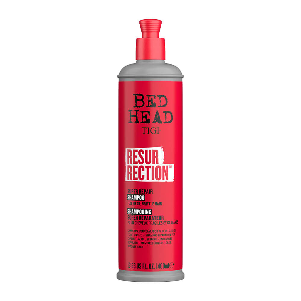 Tigi Bed Head Resurrection Shampooing Super Réparateur Cheveux Fragiles et Cassants 400ml Tigi Bed Head Resurrection Shampooing Super Réparateur Cheveux Fragiles et Cassants 400ml