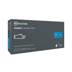 Mercator Gants d'examen en vinyle non-st&eacute;rile vinylex sans poudre Moyen 100 pi&egrave;ces