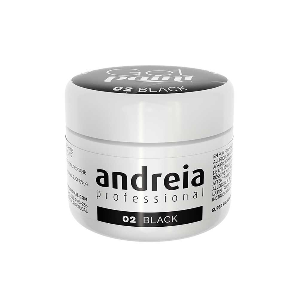 Andreia Professional Gel Paint - 02 Noir 4ml