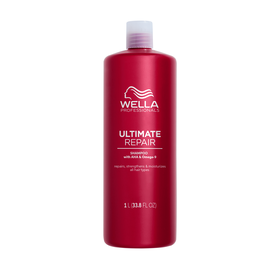 Wella Professionals Ultimate Repair Shampoing crème professionnel léger pour cheveux abîmés, 1L