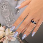 Andreia Professional Hybrid-Fusion Color Gel Vernis à ongles- I Do!- ID6 Bleu ciel avec des paillettes argentées. 10.5ml