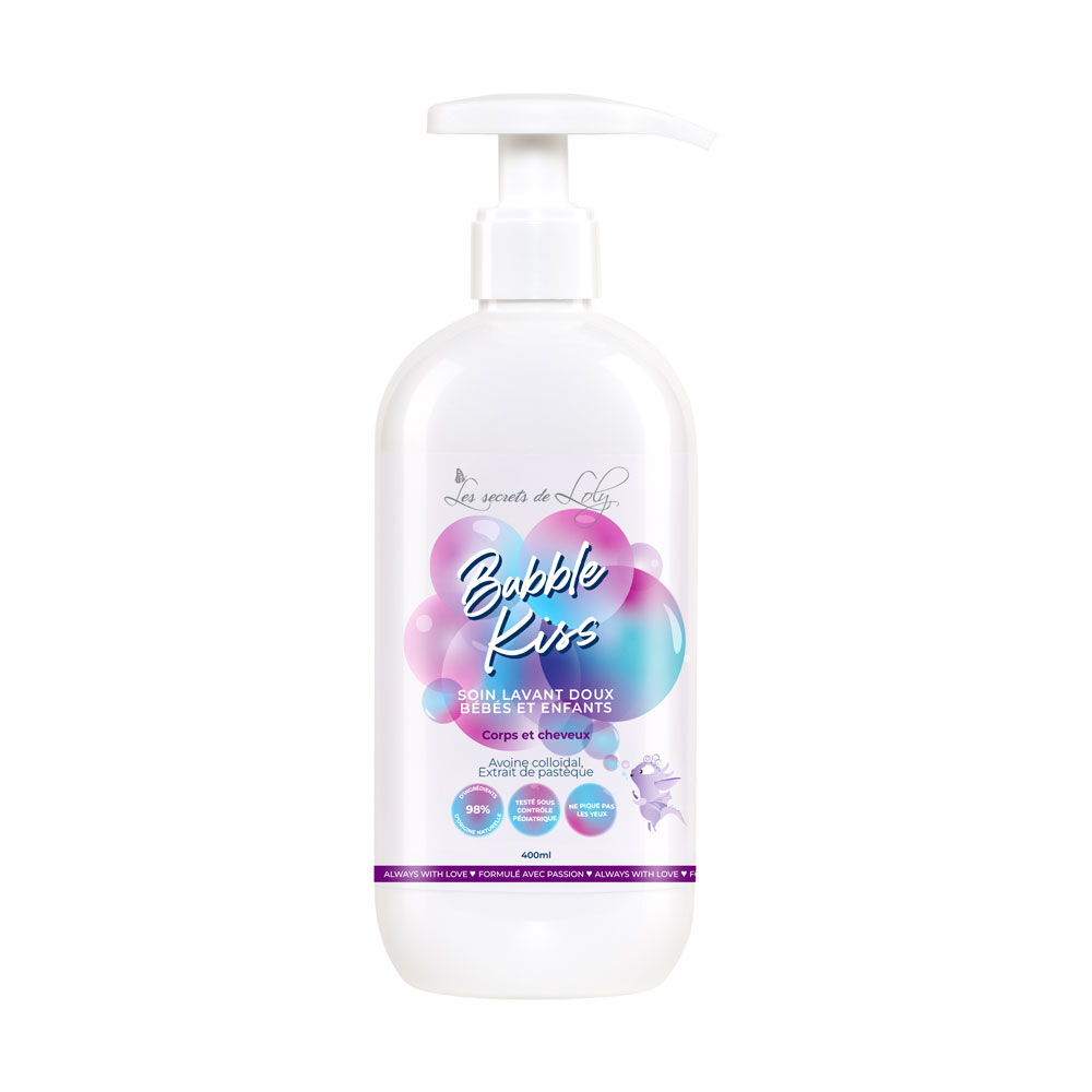 Les Secrets de Loly Bubble Kiss Soin lavant doux bébés et enfants 400ml Les Secrets de Loly Bubble Kiss Soin lavant doux bébés et enfants 400ml