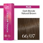 Wella Professionals Color Touch Coloration demi-permanente 66/07 Blond Fonc&eacute; Intense Naturel Marron 60ml