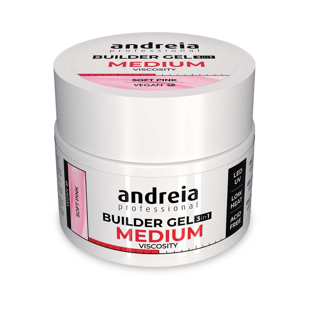 Andreia Professional Builder Gel 3 in 1 - Moyenne Viscosit&eacute; - Rose doux 44g