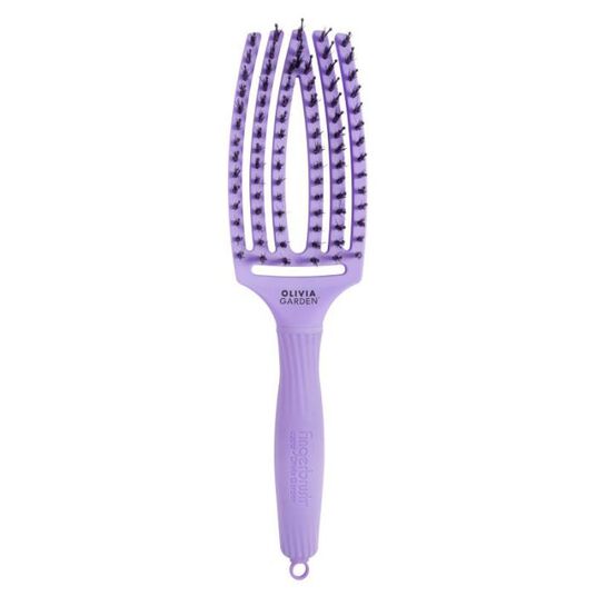 Olivia Garden Fingerbrush Iconique Sanglier et Nylon Lavande