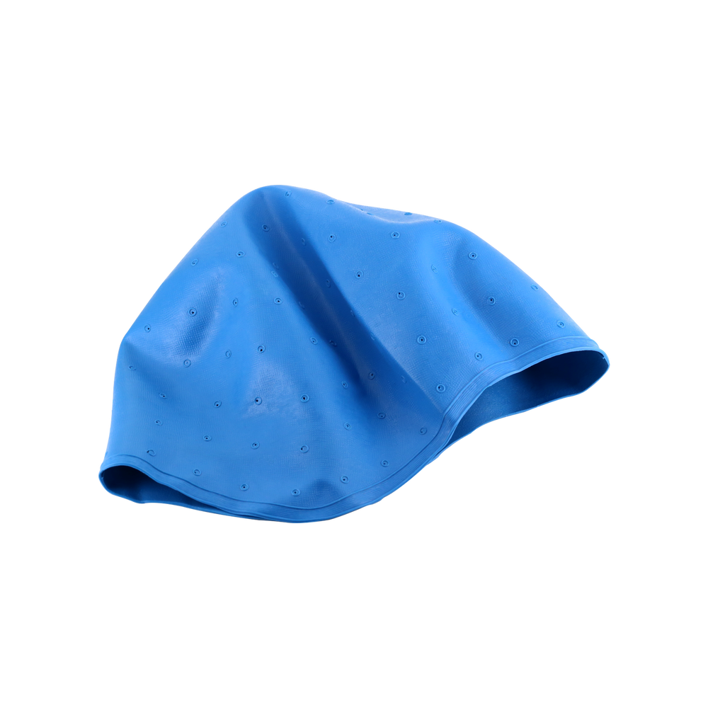 Sibel Bonnet Mèches en Caoutchouc Bleu