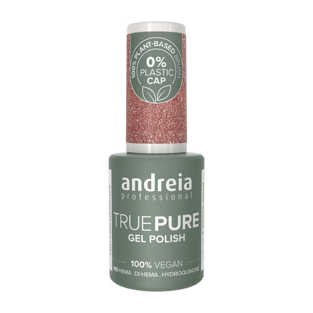 Andreia Professional True Pure Vernis gel sans Hema - T31 Glitter Rose et Doré 10.5ml