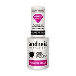 Andreia Professional Power Base Vernis gel Base coat - Blanc Laiteux 10.5ml