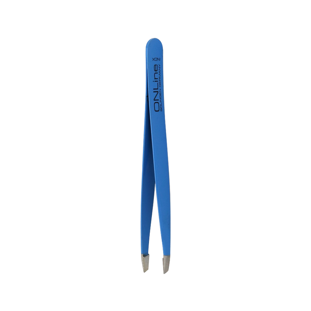 ONLINE Pince à épiler Inox Bleu
